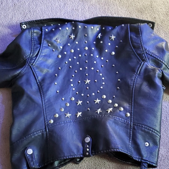 REAL Leather biker jacket - Picture 1 of 4